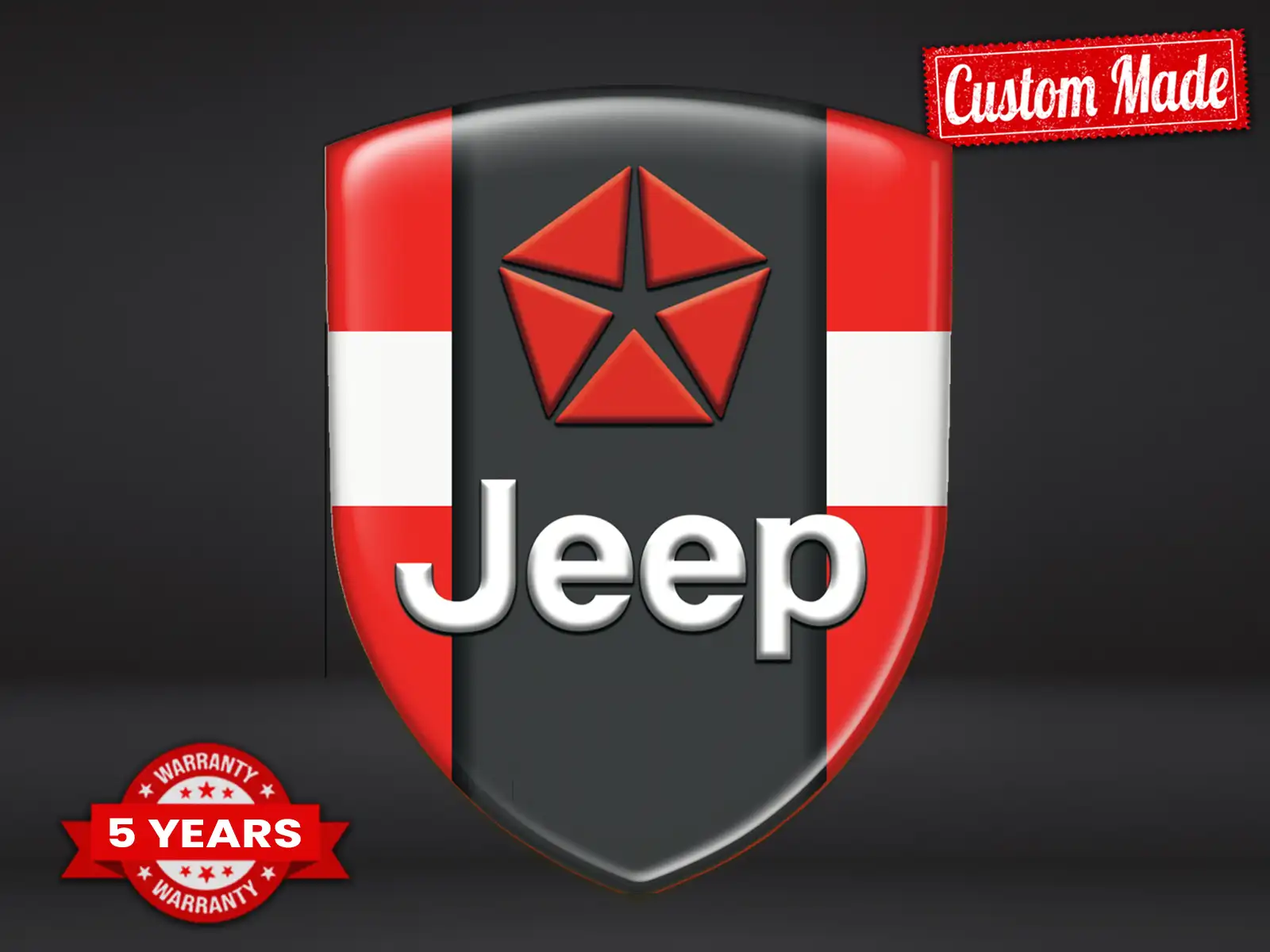 Jeep Etichetta Impermeabile Stellare Regolabile Design